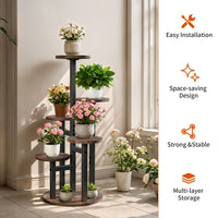 Blumenständer Blumentreppe Pflanzenregal Metallregal