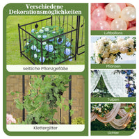 Rosenbogen Metall Blumentopf Torbogen Rankgitter Gartenbogen 220cm