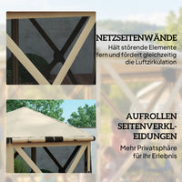Faltpavillon 300x260x221cm Pop-Up Pavillon Gartenzelt Partyzelt