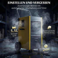 Luftentfeuchter Bautrockner 70L Tag 100m² 24h Timer LED Display