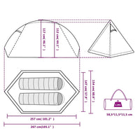 2 Personen Kuppelzelt Campingzelt Wasserdicht Outdoor Trekking 267cm