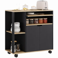 Küchenwagen Servierwagen Rollwagen Schrank Rollen 80x40x82cm Wagen