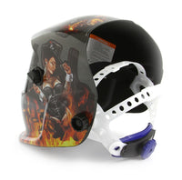 Automatik Schweißhelm Solar Schweißmaske Schweißschirm Schutzhelm EN 175