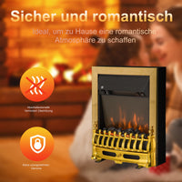 Elektrokamin 1000-2000W Heizlüfter LED Flammeneffekt Überhitzungsschutz
