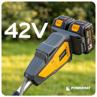Akku Freischneider Motorsense Rasentrimmer Brushless 42V 2x4Ah 380mm
