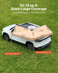 Markise Auto 3x3x2m Automarkise Sonnensegel Vorzelte Segel