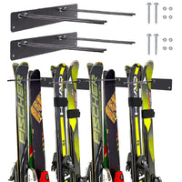 2x Skihalterung Wandhalterung Snowboard Halter Gerätehalter Stahl Ski