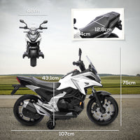 Kinder Elektro-Motorrad Honda 12V Kindermotorrad Stützräder Motorrad