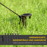 Halloween Sensenmann Torbogen Aufblasbar Gartendeko LED 285cm