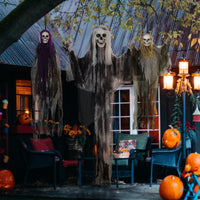 Halloween 3x Hängende Skelett Geister Deko Geist Verstellbare Arme