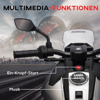 Kinder Elektro-Motorrad Honda 12V Kindermotorrad Stützräder Motorrad