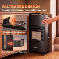 Gas Heizstrahler Outdoor Terrassenheizer Rollen Schutzhülle