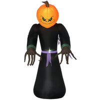 Halloween Aufblasbarer Kürbisgeist LED Beleuchtung Halloween Deko Outdoor