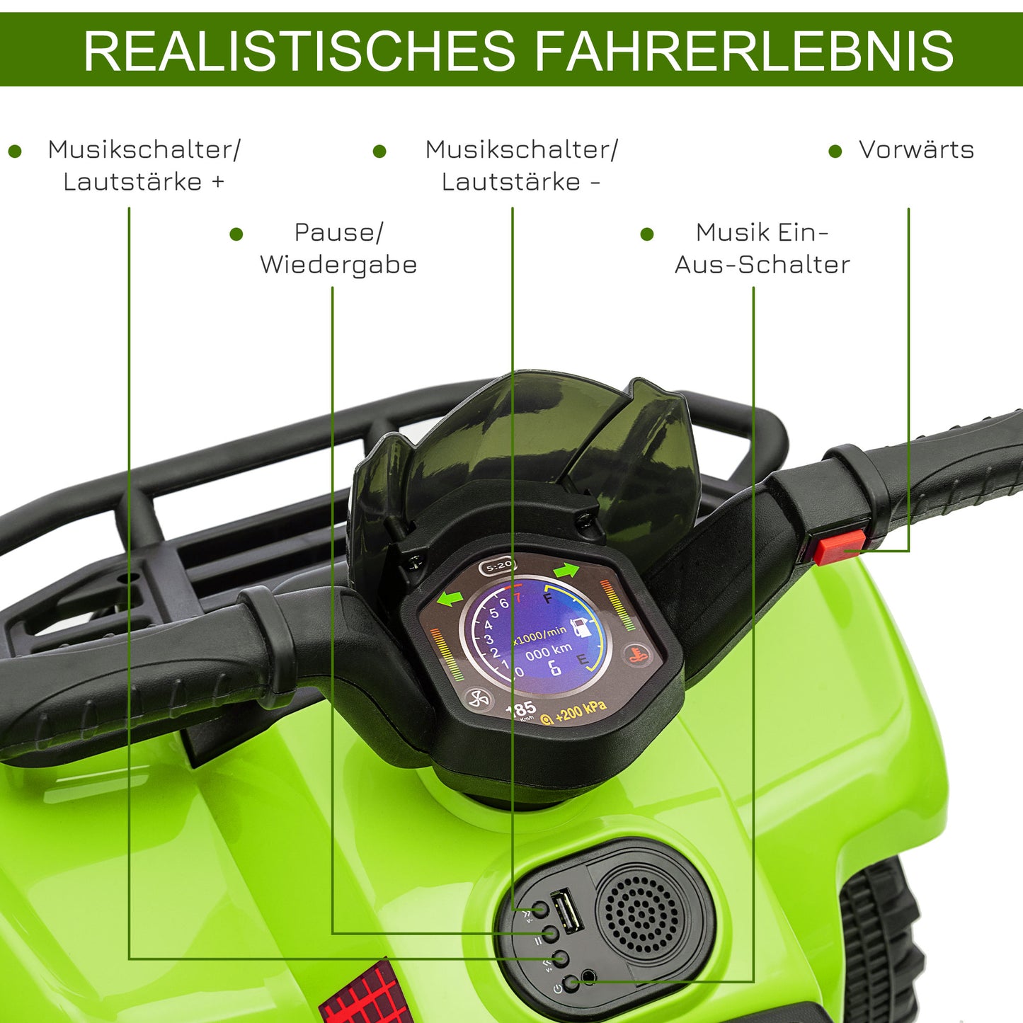 Elektro-Quad für Kinder ATV Kinderfahrzeug Rosa Batteriebetrieben