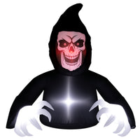 Halloween Aufblasbare Dekoration Sensenmann LED-Leuchten Gebläse 180cm
