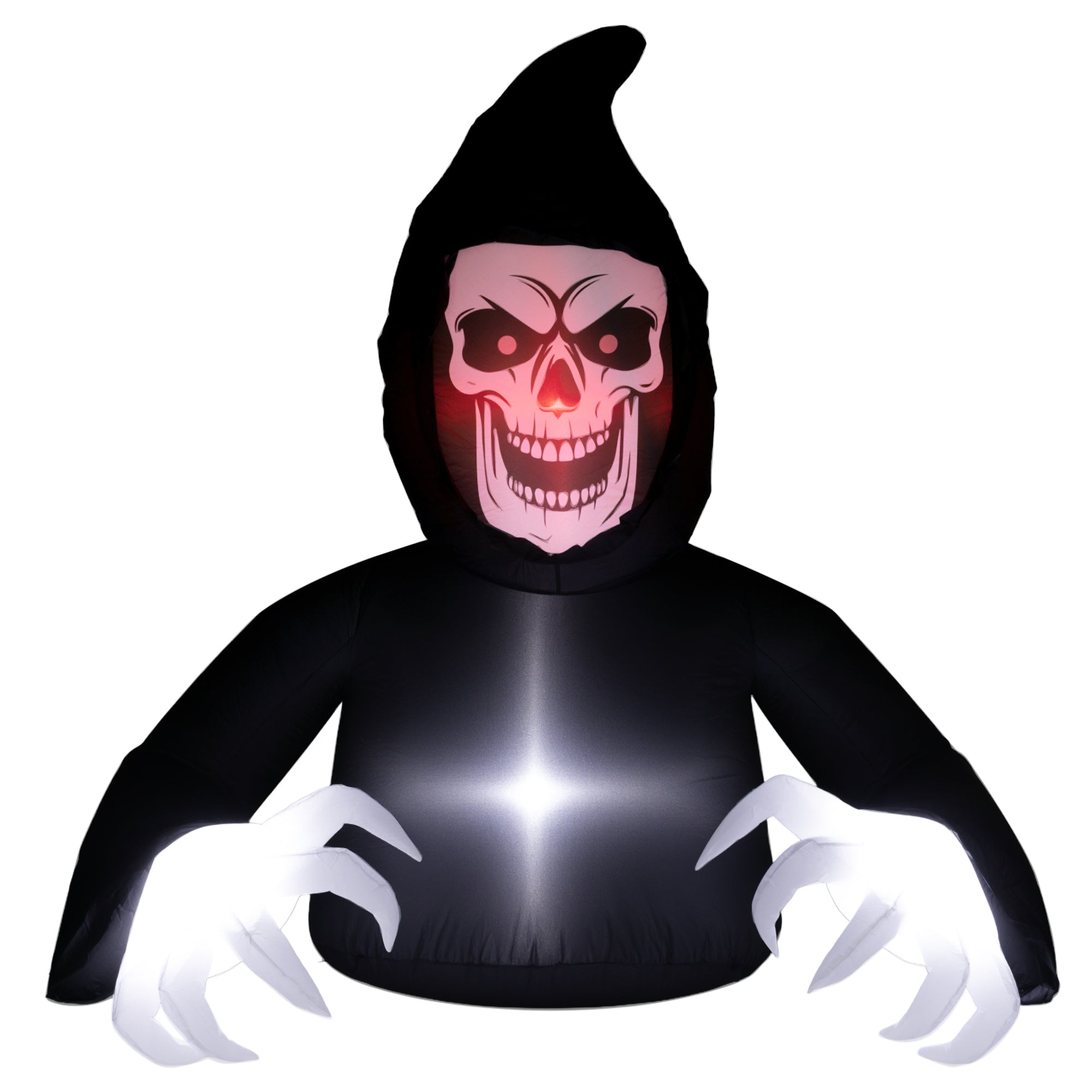 Halloween Aufblasbare Dekoration Sensenmann LED-Leuchten Gebläse 180cm