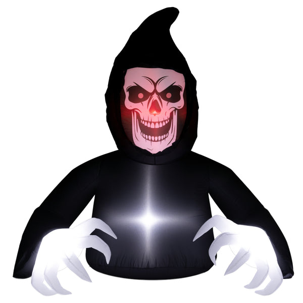 Halloween Aufblasbare Dekoration Sensenmann LED Beleuchtung Gebläse
