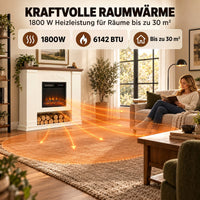Elektrokamin Kaminsims 1800W Flammeneffekt Fernbedienung