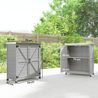 Gartenschrank Arbeitstisch Gartenmöbel Außenschrank Arbeitsfläche Werkzeugschrank