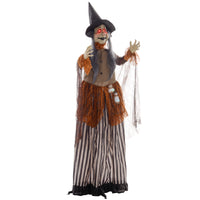 Halloween Animatronic Hexe Zaubertrank Deko 183cm Beweglich
