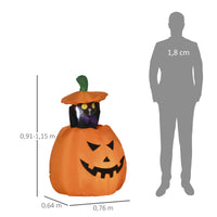 Halloween Selbstaufblasende Dekoration Kürbis LED Outdoor